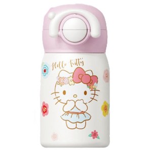 StarR 산리오 패밀리 시리즈 밀레 미니 더블 드링크 보온 텀블러, 220ml, 핑크 헬로 키티, 1개
