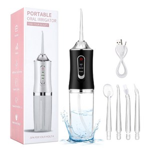 Garrl 휴대용 구강세정기 치아세정기 4종 노즐팁 3가지 세정모드