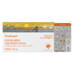 트루아상 패밀리 리얼 비타민D 5000IU 150mg, 1개, 180정