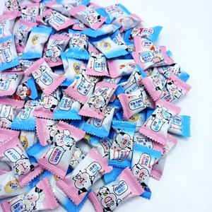 이가캔디 폭신폭신 말랑카우 밀크 딸기우유캔디 대용량 간식 120개입, 1개