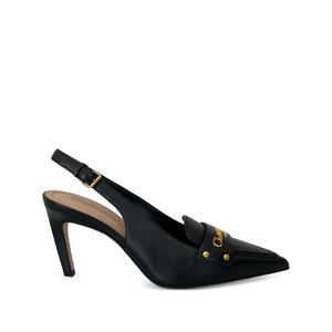 디올 보우 레더 슬링백 펌프스, IT 37.5(KR 245), 블랙계열