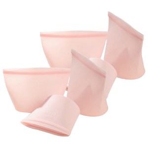 Tiger Pavilion 다용도 실리콘 지퍼백 3종 세트 500ml + 1000ml 1500ml