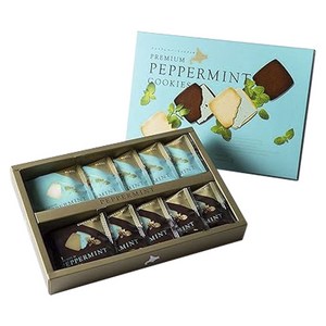 Kitami Suzuki Seika 프리미엄 페퍼민트 쿠키 10개입, 100g, 1개