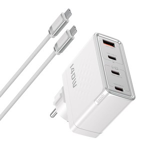 Toocki PD 3.1 GaN PPS 140W 4포트 접지형 초고속 멀티충전기 + C TO C 2M 240W 케이블 세트