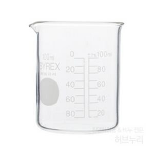 유리비커 100ml, 1개