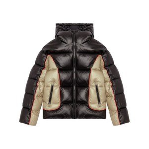 디젤 W-오스텐드 패널 패딩 재킷, 블랙계열+베이지계열, Italy 50(KR 105)