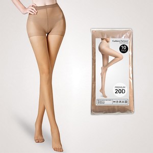패션파트너 [자체제작 10P / 3color] 프리미엄 슬림핏 하이서포트 고탄력 20D 팬티스타킹