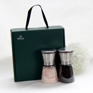 미담 뉴팩토리 히말라야핑크솔트 핑크소금선물세트 결혼 조문 장례 돌답례품 통후추 그라인더 암염 100% 2종, 7-1호 핑크솔트+통후추 스텐그라인더(M)
