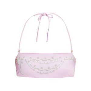 베르사체 그래픽 프린트 비키니 탑, 핑크계열, Numeric 1(KR 55)