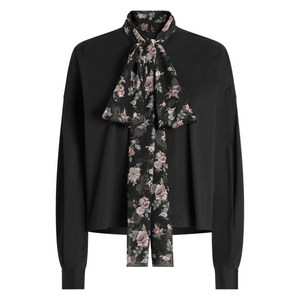 돌체앤가바나 플로럴 스카프 탑, 블랙계열, Italy 42(KR 55)