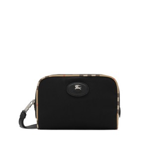 버버리 small check piping pouch