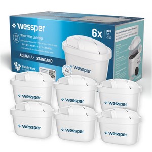 웨스퍼 필터(브리타 정수기 맥스트라 필터 호환) 6개