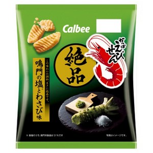 가루비 에비센 새우깡 나루토 소금 와사비맛 50g 12개세트 / 일본 과자, 50g, 12개