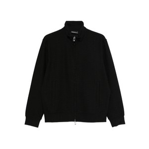 엠포리오아르마니 텍스처 집업 스웨트셔츠, 블랙계열, Standard M(KR 100)