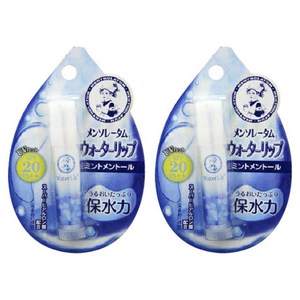멘소래담 워터 립 민트 멘톨, 화이트+블루, 4.5g, 2개