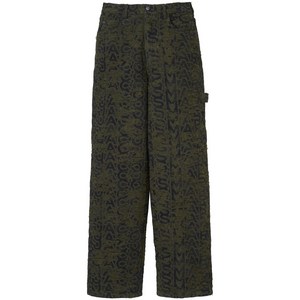 마크제이콥스 모노그램 프린트 디스트레스드 와이드 진, 그린계열+블랙계열, Waist (in) 24(KR 61)
