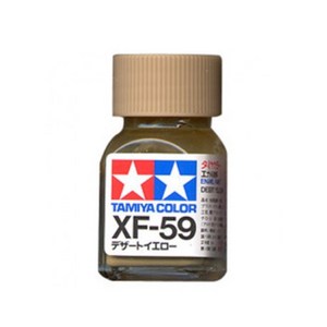 (80359) 타미야 에나멜 도료 XF-59 데저트 옐로우 무광 10ml, 1개