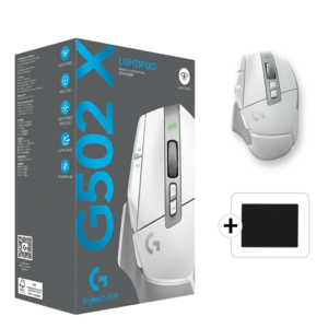 로지텍 G502 X LIGHTSPEED 무선 게이밍 마우스 병행+스토리링크 마우스 패드
