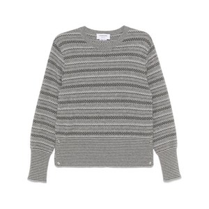 톰 브라운 페어 아일 자카드 캐시미어 스웨터, 그레이계열, Numeric 3(KR 105)