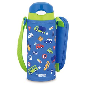 써모스 진공 단열 스트로 보틀 물병 보냉병 FHL-403F, 블루그린, 400ml, 1개