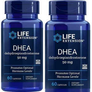 Promote Optimal Hormone 50 Mg 면역 기능 호르몬 수치 지원 근육증가 DHEA 60정 x 2병 면역기능강화