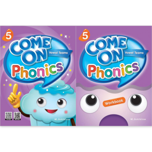 Come On Phonics 컴온 파닉스 1 2 3 4 5 Student Book+WokBook 세트 (전2권) : 슝슝당일발송, Come On Phonics 5 SB+WB set