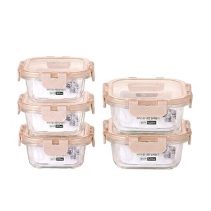 오븐글라스 내열 강화유리 밀폐용기 세트 (전자렌지사용가능)