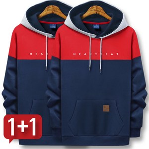 블루포스 페어르 후드티 [2장 묶음] 남자 긴팔 티셔츠 남성 빅사이즈 운동복 가을 단체티 커플티 츄리닝