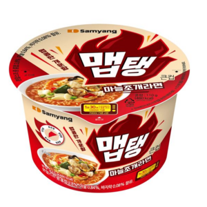 맵탱 큰컵 마늘조개라면 110g, 16개