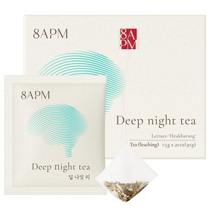 8APM 딥 나잇 티 흑하랑상추 티백 20개입, 30g, 1개