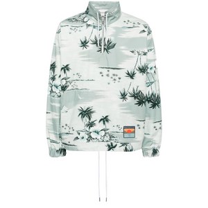 메종키츠네 그래픽 프린트 재킷, 블루계열+그린계열, Standard S(KR 95)