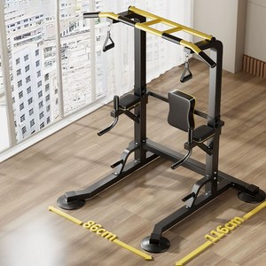 키미스포츠 딥스바 실내 운동 기구 철봉바 턱걸이봉 홈트 헬스 풀업바 홈트레이닝 치닝 디핑 매달리기, [플래그십]쿠션 등받이/삼각링/2.4m/하중1080kg