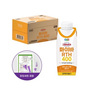 그린비아 화이바RTH400 경관 급식 전용 환자식 식이섬유, 18개, 250ml