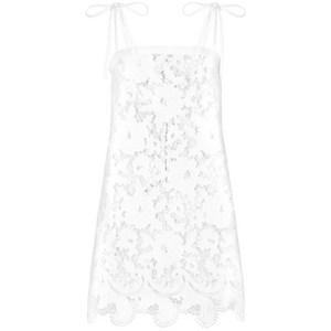 돌체앤가바나 자수 메시 미니 드레스, 화이트계열, Italy 44(KR 66)