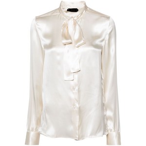 톰포드 푸시 보우 칼라 실크 셔츠