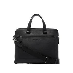 페라가모 로고 장식 가죽 브리프케이스