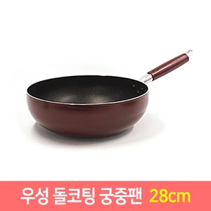 우성 돌코팅 후라이팬 궁중팬 모음 항균 (20~34cm), 돌코팅 궁중팬28cm, 1개