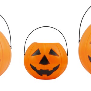호박 바구니 할로윈 헬러윈 사탕바구니 코스프레 유치원 어린이 행사 소품 잭오랜턴, 1개