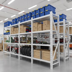 라이트 킹콩랙 튼튼한 단당하중 150kg 공장 창고용 철제선반 무볼트 조립식 경량랙 선반