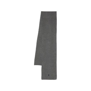 폴로랄프로렌 로고 자수 골지 니트 스카프