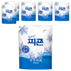 피죤 레귤러 섬유유연제 블루비앙카 리필, 2.1L, 6개