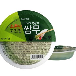 대현 소문난 고깃집 쌈무 와사비맛 170g x 18개 (2박스), 2박스