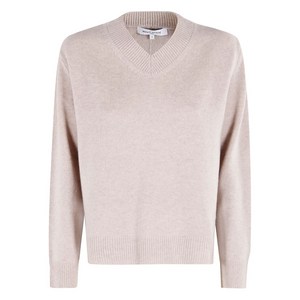 메종키츠네 V넥 메리노 울 스웨터