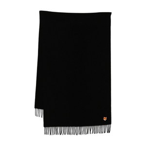 메종키츠네 로고 자수 스카프