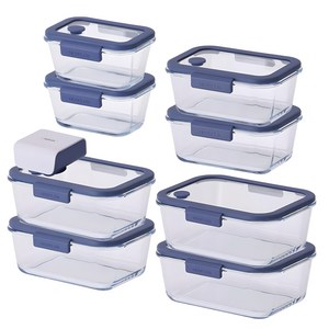 네오플램 글라쎄 Z 내열유리 진공 밀폐용기 세트