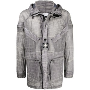 스톤 아일랜드 아트 프린트 후드 경량재킷, 그레이계열, Standard M(KR 95)