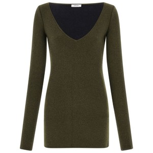 페라가모 버진 울 혼방 니트 드레스, 그린계열, Standard L(KR 88)