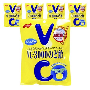 노벨 VC - 3000 목캔디 레몬, 90g, 5개