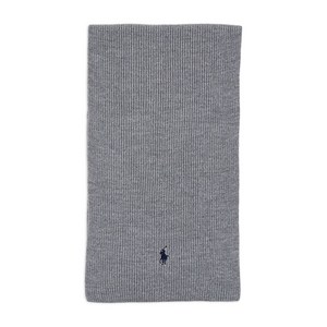 폴로랄프로렌 로고 자수 골지 스카프