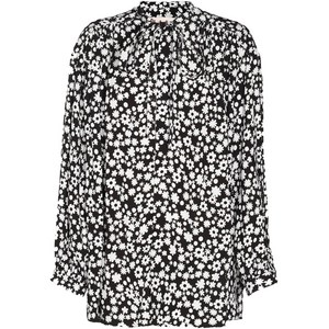 마르니 플로럴 프린트 블라우스, 블랙계열+화이트계열, Italy 40(KR 55)